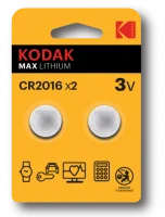 Батарейка CR2016-2BL MAX Lithium (60/240/43200)