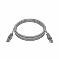Патч-корд 2хRJ45/8P8C, T568B UTP 5e кат. литой 2 метра, LSZH, серый