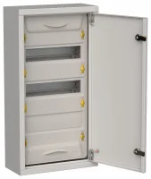 TITAN 5 Корпус металлический ЩРн-36 (1х36) 585х310х140мм IP31 серый (одна дверь)