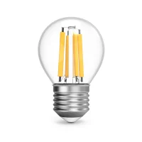 Лампа светодиодная филаментная LED 13 Вт 1150 лм 4100К шар P45 нейтральный E27 AC 220В прозрачная колба Black Filament
