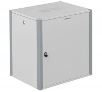 Шкаф телекоммуникационный настенный 19' 12U дверь металл IP20. 600x600x585mm(ШхГхВ) цвет серый(RAL 7035/RAL7000)