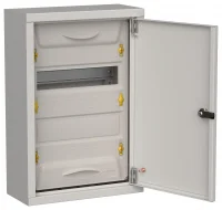 TITAN 5 Корпус металлический ЩРн-24 (1х24) 460х310х140мм IP31 серый (одна дверь)