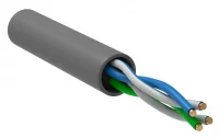 Витая пара U/UTP кат 5E 2х2х24AWG PVC серый 305м РФ/С