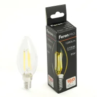 Лампа светодиодная LED 8вт Е14 теплый свеча FILAMENT .PRO