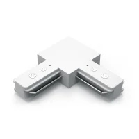Коннектор для трековых шинопроводов AC 220В Белый IP20 угловой L-образный Track Gauss
