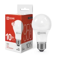 Лампа светодиодная LED-A60-VC 10Вт 230В Е27 4000К 950Лм IN HOME