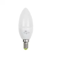 Лампа светодиодная LED 5Вт E14 400Лм теплый матовая свеча 230V/50Hz ECO