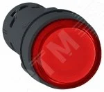 Кнопка 22мм 24В красная с подсветкой