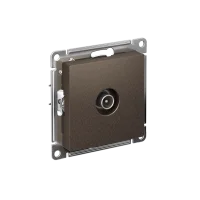 Розетка ATLASDESIGN TV оконечная 1DB механизм мокко
