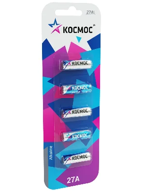 Элемент питания 27А 12V Alkaline 5BL для автосигнализации Космос