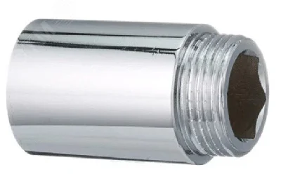 Удлинитель НВ 3/4'x50 мм, хромированный