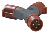 Адаптер двухлучевой ССИ-1012-214 16А 6ч 380В 3P+PE IP44 IEK