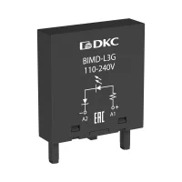 Модуль индикации и защиты, LED зелёный+Варистор (A1+), 24V AC/DC