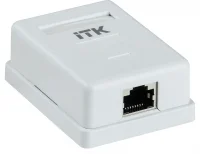 Настенная информационная розетка RJ45 кат. 5E FTP 1-порт