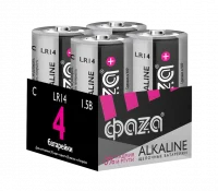 Элемент питания LR14 ФАZА Super Alkaline, блистер,4шт