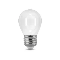 Лампа светодиодная филаментная LED 5 Вт 450 лм 4100К шар P45 нейтральный E27 AC 220В матовая колба Black Filament