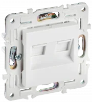 SKANDY Розетка компьютерная двойная RJ45 кат.6 SK-K04W арктический белый IEK
