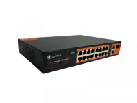 Коммутатор управляемый L2 с обл. упр. 16х100Мбит/с (RJ45 с PoE+) 2х1Гбит/с (RJ45) Uplink 1х1Гбит/с SFP Uplink 240Вт