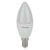 Лампа светодиодная LED 7 Вт E14 6500К 560Лм свеча 220 В (замена 60Вт) OSRAM