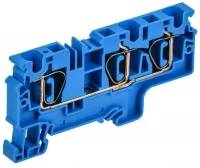 ARMAFIX Клемма пружинная CX6-3 BU 6мм2 трехконтактная синяя