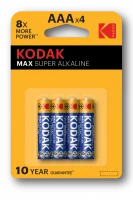 Батарейка Kodak LR03-4BL MAX SUPER Alkaline [K3A-4] (40/200/32000)