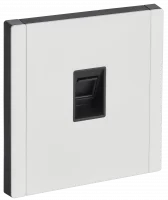 FORTE&PIANO Розетка компьютерная RJ45 кат.5E FP232M металл белый IEK