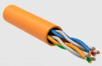 Витая пара U/UTP кат 5E 4х2х24AWG solid LSZH нг(А)-HF оранжевый 305м РФ/Т