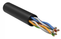 Витая пара U/UTP кат.5е 4 пары 24 AWG LDPE 305м черный ITK