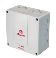 Коробка распределительная Ridan L BOX, 140х140х79 мм, IP66/IP67, серая