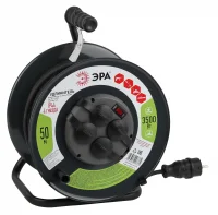 Удлинитель силовой RMx-4es-3x1.5-50m-IP44(KG) на м. катушке c/з 4 гн 50м КГ 3х1.5 RMx-4es-3x1.5-50m-IP44(KG) ЭРА
