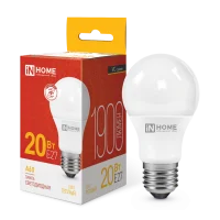 Лампа светодиодная LED-A60-VC 20Вт 230В Е27 3000К 1900Лм IN HOME