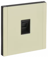 FORTE&PIANO Розетка компьютерная RJ45 кат.5E FP832M металл слоновая кость IEK