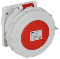 Розетка встраиваемая прямаяССИ-6252 32А-6ч 380В 3P+PE+N IP67 IEK