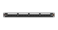 Патч-панель 19'' 1U 24 порта Кат 5e RJ45/8P8C UTP черная