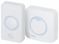 Звонок дверной беспроводной RGB подсветка 36 мелодий от сети белый C101 POLYCOLOR