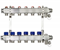 Коллекторная группа SSM-6R set 6 контуров 1'X3/4' с термостатическими клапанами и кронштейнами