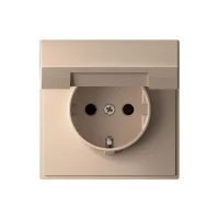 ARTGALLERY РОЗЕТКА с заземл. со шторк. с крышк., 16А, IP20,  механизм, быстрозажимные клеммы, песочный