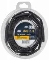 Трубка термоусадочная ТТУ нг-LS 5/2,5 черная (2м/упак) IEK