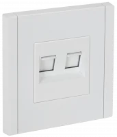 FORTE&PIANO Розетка компьютерная двойная RJ45 кат.5E FP233 белый IEK