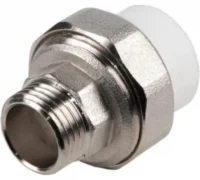 Муфта разъемная 75x2.1/2' ВР полипропиленовая   PPR белая