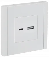 FORTE&PIANO Розетка USB A+C 3,1А FP250 белый IEK