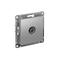 Розетка ATLASDESIGN TV оконечная 1DB механизм алюминий