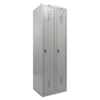 Шкаф металлический для одежды BRABIX LK 21-80, 2 секции, (в1830 х ш800 х г500мм,37кг), 291129