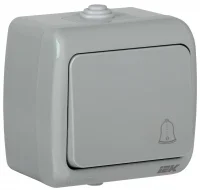 AQUATIC Выключатель кнопочный для открытой установки 10А IP54 ВС-20-1-3-А GENERICA