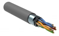 Витая пара F/UTP кат 5е 4 пары 24AWG solid 305м PVC серый