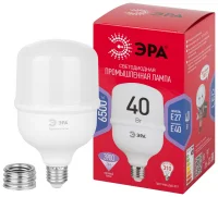 Лампа светодиодная LED 40 Вт 3900Лм 6500К T100 холодный E27/E40 (переходник) 150-275В LED POWER T100-40W-6500-E27/E40 Red Line