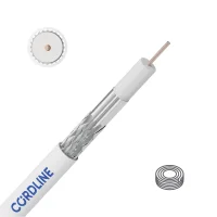 Кабель коаксиальный RG-6 Light ПВХ 100м, белый