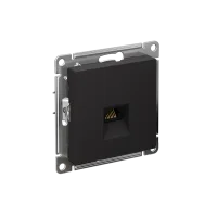 ATLASDESIGN РОЗЕТКА компьютерная RJ45, кат. 6A, механизм, КАРБОН