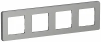 IEKINSPIRIA Рамка 4-местная 6739621 алюминий
