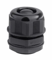 Кабельный ввод IP68 M20 с мембраной черный для    кабеля d.6-12mm